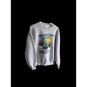 SledHeads Ski Doo Snow Mobile Vintage 90's Sweatshirt Sz Large Distressed